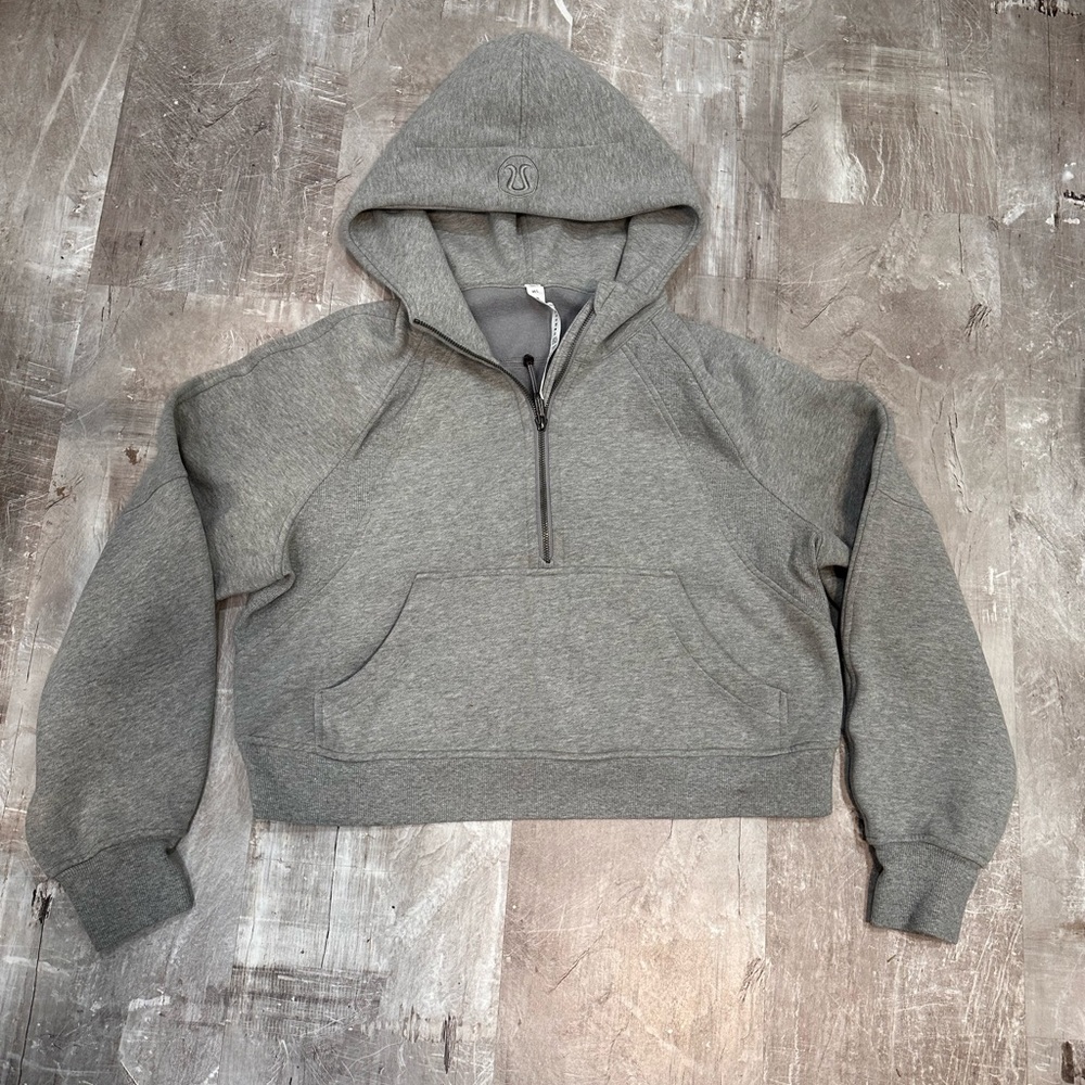 Lululemon scuba oversized half zip hoodie size M/L new without tags core gray